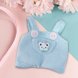 Maxbell Dolls Suspender Pants Doll Clothes for 15cm Dolls Boys Dolls Halloween Gifts Blue