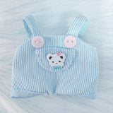 Maxbell Dolls Suspender Pants Doll Clothes for 15cm Dolls Boys Dolls Halloween Gifts Blue