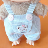 Maxbell Dolls Suspender Pants Doll Clothes for 15cm Dolls Boys Dolls Halloween Gifts Blue