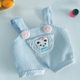 Maxbell Dolls Suspender Pants Doll Clothes for 15cm Dolls Boys Dolls Halloween Gifts Blue