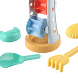 Maxbell 5 Pieces Kids Beach Sand Toy Colorful Sandbox Toy for Birthday Outdoor Beach