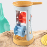 Maxbell 5 Pieces Kids Beach Sand Toy Colorful Sandbox Toy for Birthday Outdoor Beach