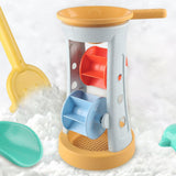 Maxbell 5 Pieces Kids Beach Sand Toy Colorful Sandbox Toy for Birthday Outdoor Beach
