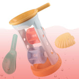 Maxbell 5 Pieces Kids Beach Sand Toy Colorful Sandbox Toy for Birthday Outdoor Beach
