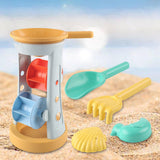 Maxbell 5 Pieces Kids Beach Sand Toy Colorful Sandbox Toy for Birthday Outdoor Beach