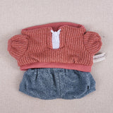 Plush Doll Clothes Set Dress up for Little Girls Movie Doll Clothes Knitting Pullover