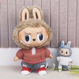 Plush Doll Clothes Set Dress up for Little Girls Movie Doll Clothes Knitting Pullover