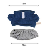 Plush Doll Clothes Set Dress up for Little Girls Movie Doll Clothes Blue Knit Pullover