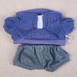 Maxbell Plush Doll Clothes Set Dress up for Little Girls Movie Doll Clothes Purple Knit Pullover