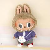 Maxbell Plush Doll Clothes Set Dress up for Little Girls Movie Doll Clothes Purple Knit Pullover