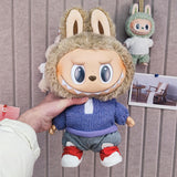 Maxbell Plush Doll Clothes Set Dress up for Little Girls Movie Doll Clothes Purple Knit Pullover