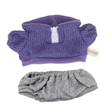 Maxbell Plush Doll Clothes Set Dress up for Little Girls Movie Doll Clothes Purple Knit Pullover