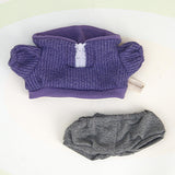 Maxbell Plush Doll Clothes Set Dress up for Little Girls Movie Doll Clothes Purple Knit Pullover