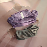 Maxbell Plush Doll Clothes Set Dress up for Little Girls Movie Doll Clothes Purple Knit Pullover