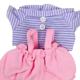 Doll Clothes Cloth Doll Clothes Adorable Doll Clothing for 17cm Pendant Doll Violet Pink