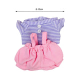 Doll Clothes Cloth Doll Clothes Adorable Doll Clothing for 17cm Pendant Doll Violet Pink