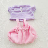 Doll Clothes Cloth Doll Clothes Adorable Doll Clothing for 17cm Pendant Doll Violet Pink