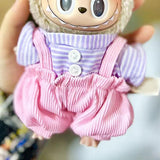 Doll Clothes Cloth Doll Clothes Adorable Doll Clothing for 17cm Pendant Doll Violet Pink