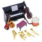 Maxbell Dollhouse Miniature Musical Instrument Set 1:12 Props for Kids 3-6 Years Old