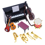 Maxbell Dollhouse Miniature Musical Instrument Set 1:12 Props for Kids 3-6 Years Old