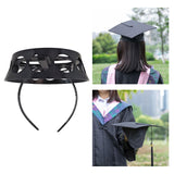 Maxbell 2xGraduation Hat Headband Hair Hoop Hat Band for Photo Props Dress up Ceremony