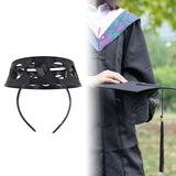 Maxbell 5xGraduation Hat Headband Hair Hoop Hat Band for Photo Props Dress up Ceremony