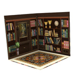 Maxbell 1/6 Scale Backdrop Storage Display for Action Figures Mini Diecast Car Dolls Book room