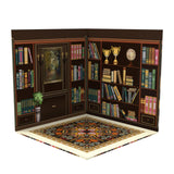 Maxbell 1/6 Scale Backdrop Storage Display for Action Figures Mini Diecast Car Dolls Book room