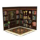 Maxbell 1/6 Scale Backdrop Storage Display for Action Figures Mini Diecast Car Dolls Book room