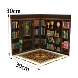 Maxbell 1/6 Scale Backdrop Storage Display for Action Figures Mini Diecast Car Dolls Book room