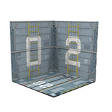Maxbell 1/6 Scale Backdrop Storage Display for Action Figures Mini Diecast Car Dolls Parking lot