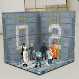 Maxbell 1/6 Scale Backdrop Storage Display for Action Figures Mini Diecast Car Dolls Parking lot