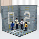Maxbell 1/6 Scale Backdrop Storage Display for Action Figures Mini Diecast Car Dolls Parking lot