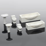 Maxbell Tub Sink Play Game Decor Miniature Bathroom for DIY Miniture Bathroom Child S