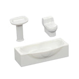 Maxbell Tub Sink Play Game Decor Miniature Bathroom for DIY Miniture Bathroom Child S