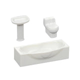 Maxbell Tub Sink Play Game Decor Miniature Bathroom for DIY Miniture Bathroom Child S