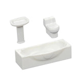 Maxbell Tub Sink Play Game Decor Miniature Bathroom for DIY Miniture Bathroom Child S