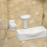 Maxbell Tub Sink Play Game Decor Miniature Bathroom for DIY Miniture Bathroom Child S