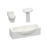 Maxbell Tub Sink Play Game Decor Miniature Bathroom for DIY Miniture Bathroom Child M