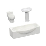 Maxbell Tub Sink Play Game Decor Miniature Bathroom for DIY Miniture Bathroom Child M