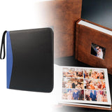 Maxbell 9 Pocket Waterproof Trading Picture Binder for Football Play Cards Gaming Cards dark blue