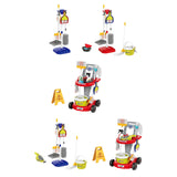 Maxbell Kids Cleaning Set Housework Cleaning Toy for Birthday Gift Ages 3+ Years Old 9Pcs