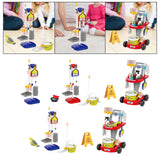 Maxbell Kids Cleaning Set Housework Cleaning Toy for Birthday Gift Ages 3+ Years Old 9Pcs