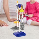 Maxbell Kids Cleaning Set Housework Cleaning Toy for Birthday Gift Ages 3+ Years Old 9Pcs