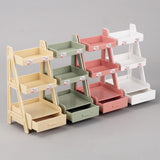 Maxbell 1/12 Miniature Plant Stand with Drawer for Dollhouse 6 inch BJD Doll Diorama pink