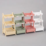 Maxbell 1/12 Miniature Plant Stand with Drawer for Dollhouse 6 inch BJD Doll Diorama pink