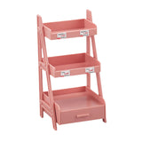 Maxbell 1/12 Miniature Plant Stand with Drawer for Dollhouse 6 inch BJD Doll Diorama pink
