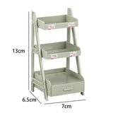 Maxbell 1/12 Miniature Plant Stand with Drawer for Dollhouse 6 inch BJD Doll Diorama green