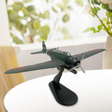 Maxbell 1:72 Diecast Fighter Model with Display Base for Livingroom Bookshelf Office