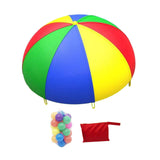 Maxbell Maxbell Rainbow Umbrella Parachute Toy Kids Outdoor Game for Playground Kindergarten